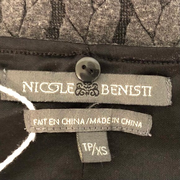 Vintage Nicole Benisti Grey Cable Knit Dress with Matching Neck Accessory - Picture 5 of 6